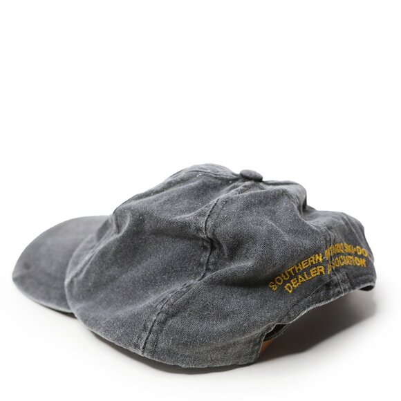 Vintage Ski-Doo Cotton Baseball Cap Hat - Grey & Yellow Adjustable Back Strap - Picture 11 of 12